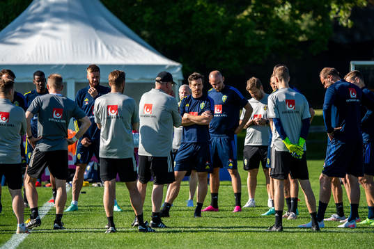 Alexander Isak, Pontus Jansson, Kristoffer Olsson and