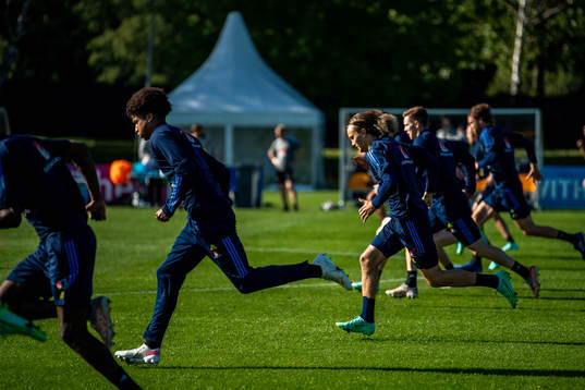 Jens Cajuste and Kristoffer Olsson of the Swedish national