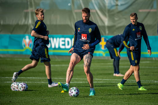 Pontus Jansson of the Swedish national football team at a