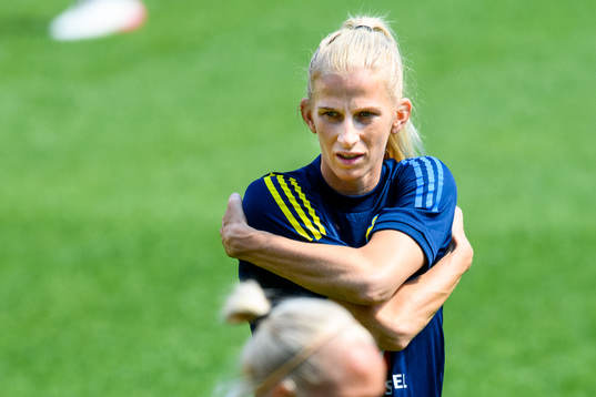 Sofia Jakobsson of the Swedish women's national football