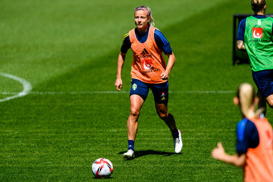 Hanna Glas of the Swedish women's national football team