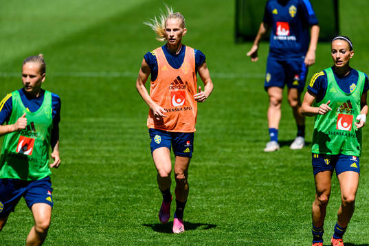 Sofia Jakobsson of the Swedish women's national football