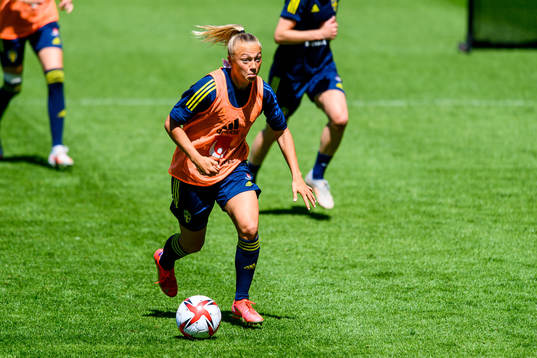 Hanna Bennison of the Swedish women's national football team