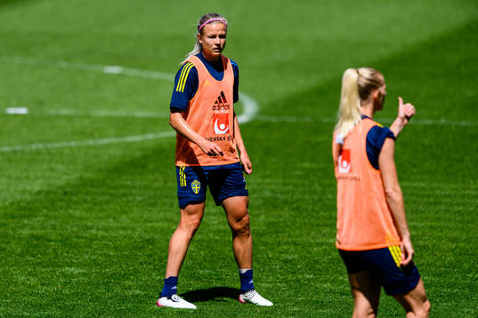 Hanna Glas of the Swedish women's national football team
