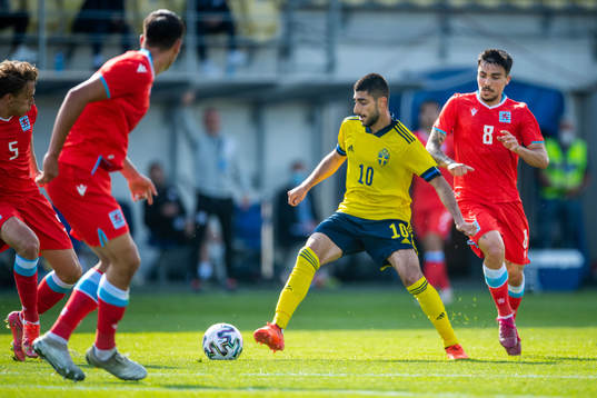 Rami Hajal of Sweden and Farid Ikene of Luxembourg