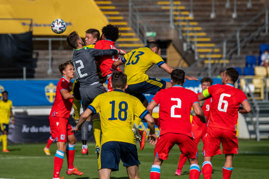 Emil Holm of Sweden scores 4-0