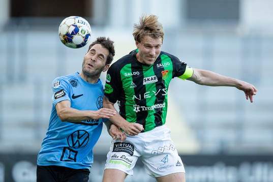 Landskronas Alexander Tkacz och GAIS August Wängberg