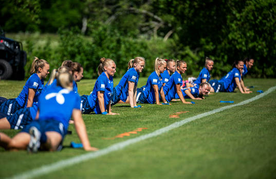 Players of the Norwegian women’s national football team