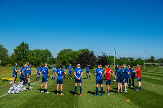 Players of the Norwegian women’s national football team
