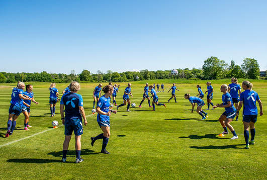 Players of the Norwegian women’s national football team