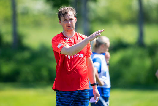 Roger Eskeland, goalkeeping coach of the Norwegian