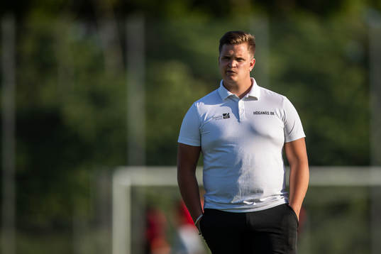 Höganäs lagledare Lucas Lindau