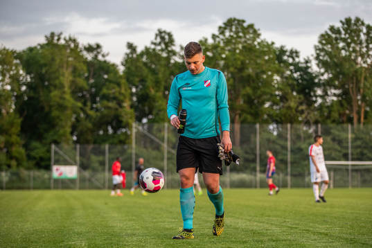 Höganäs målvakt Ilija Jurisic deppar