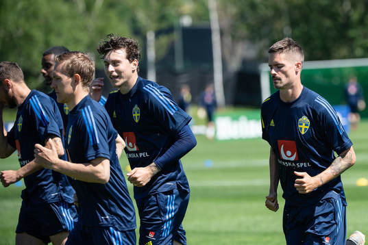 Mikael Lustig, Ludwig Augustinsson and Victor Nilsson