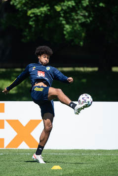 Jens Cajuste of the Swedish national football team at a