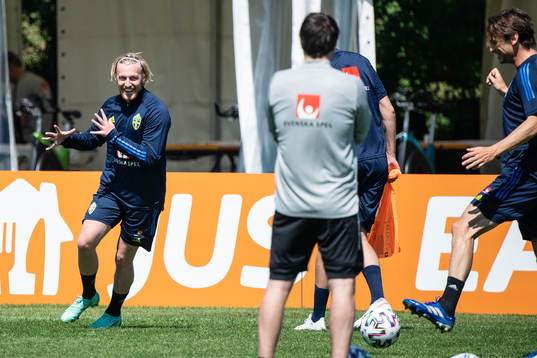 Emil Forsberg of the Swedish national football team at a