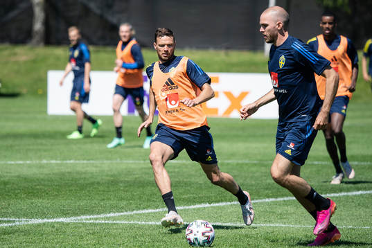 Marcus Berg and Marcus Danielson of the Swedish national