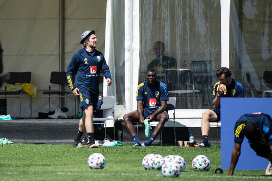 Emil Forsberg of the Swedish national football team at a