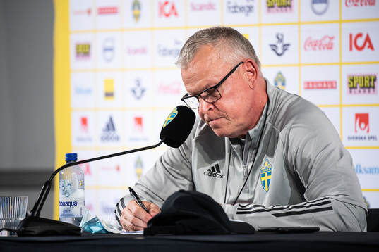 Janne Andersson, head coach of the Swedish national