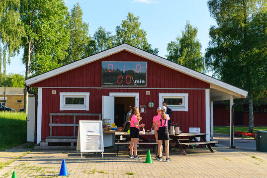 Kiosk före fotbollsmatchen i division 2 södra Götaland