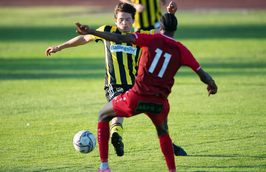 IFK Hässleholms Isak Orajärvi i matchen i division 2