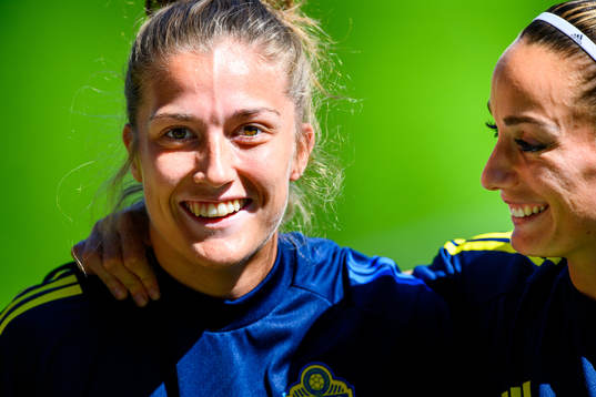 Filippa Angeldal and Kosovare Asllani