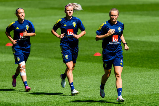 Julia Zigiotti Olme, Hanna Glas and Magdalena Eriksson