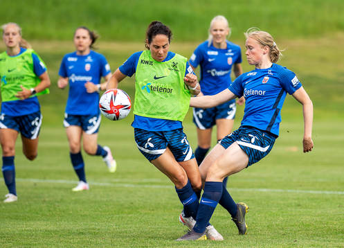 Ingrid Moe Wold and Julie Blakstad of the Norwegian