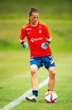 Goalkeeper Cecilie Hauståker Fiskerstrand of the Norwegian