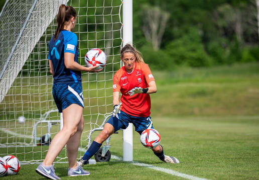 Goalkeeper Cecilie Hauståker Fiskerstrand of the Norwegian