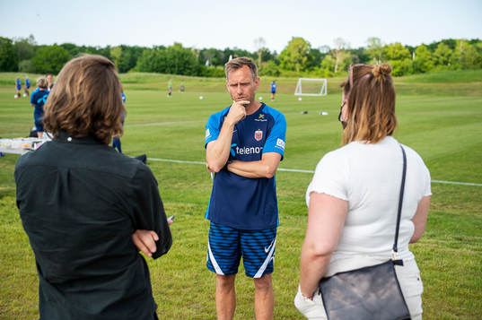 Headcoach Martin Sjögren of the Norwegian women’s