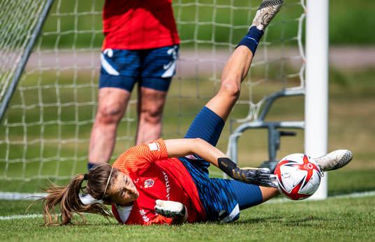 Goalkeeper Cecilie Hauståker Fiskerstrand of the Norwegian