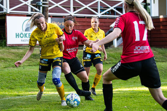 Elfsborgs Maja Wrångemyr och Södra vings Martina