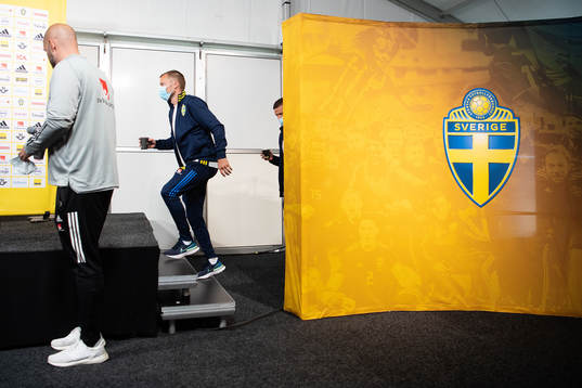 Sebastian Larsson and Marcus Berg of the Swedish national
