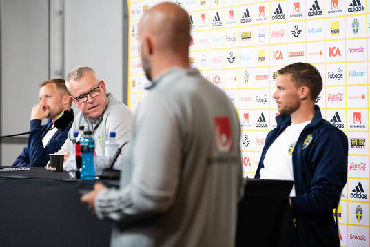 Sebastian Larsson, Janne Andersson, head coach and Marcus