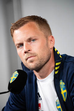 Sebastian Larsson of the Swedish national football team at