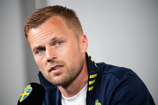 Sebastian Larsson of the Swedish national football team at