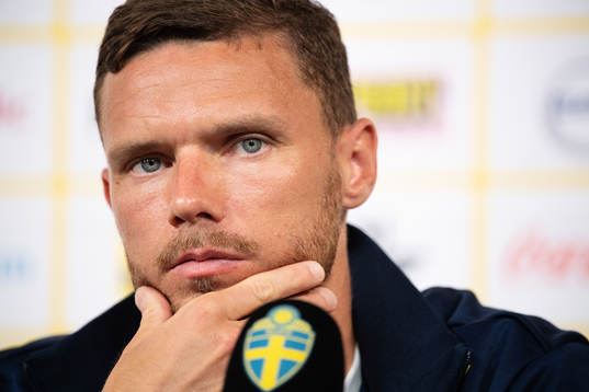 Marcus Berg of the Swedish national football team at a