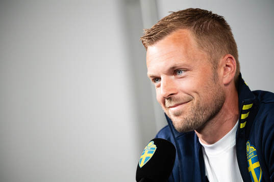 Sebastian Larsson of the Swedish national football team at
