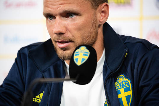 Marcus Berg of the Swedish national football team at a