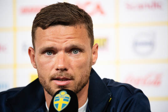Marcus Berg of the Swedish national football team at a