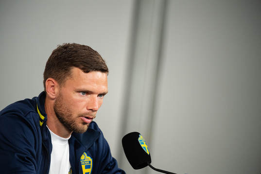 Marcus Berg of the Swedish national football team at a