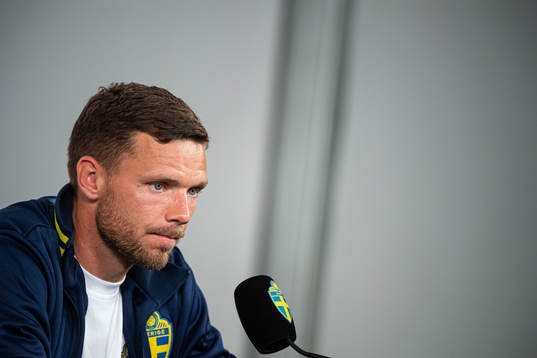 Marcus Berg of the Swedish national football team at a