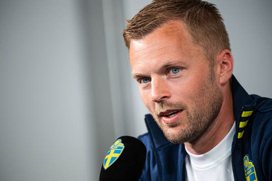 Sebastian Larsson of the Swedish national football team at