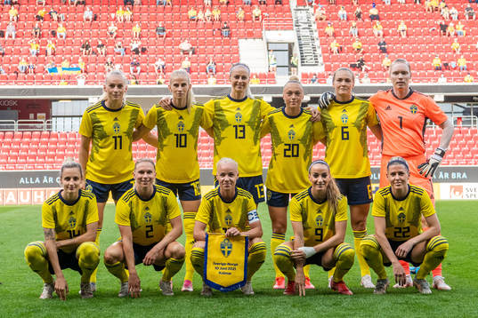 Stina Blackstenius, Sofia Jakobsson, Amanda Ilestedt, Hanna