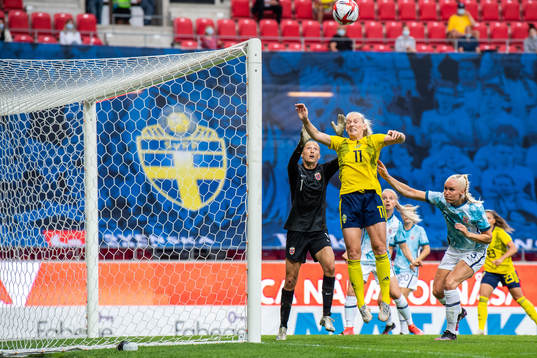 Goalkeeper Cecilie Fiskerstrand of Norway and Stina