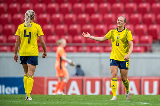 Magdalena Eriksson of Sweden celebrates