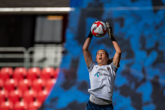 Goalkeeper Cecilie Fiskerstrand of Norway