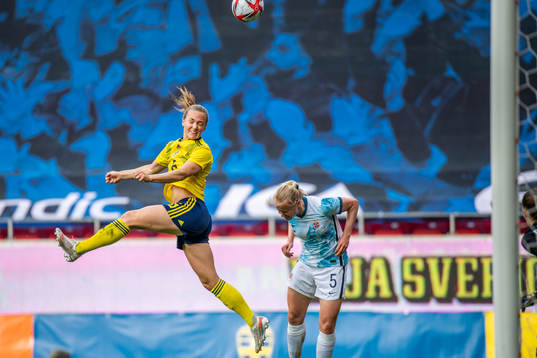Magdalena Eriksson of Sweden and Julie Blakstad of Norway