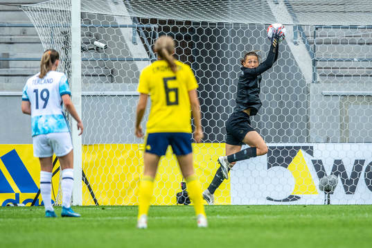 Goalkeeper Cecilie Fiskerstrand of Norway